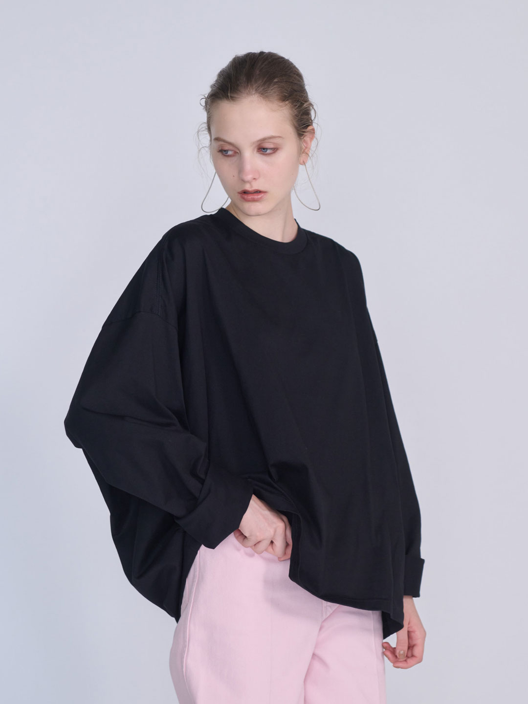 Fade Balloon L/S Po - Black