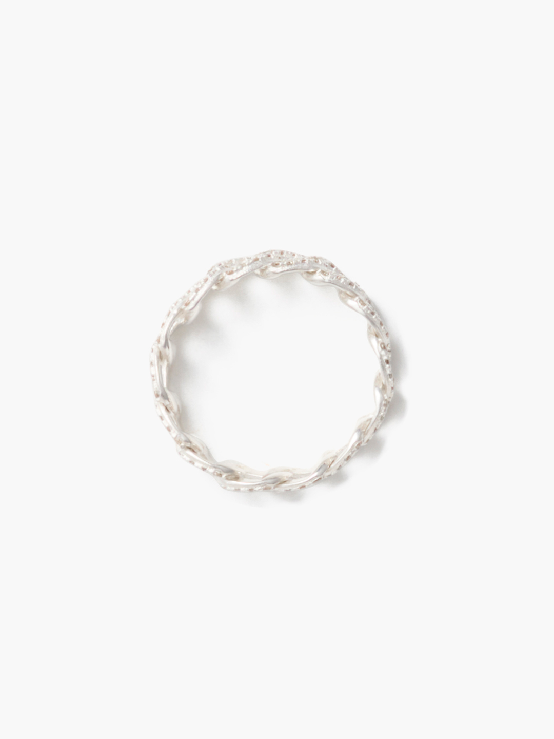 天の川 SV925 Brown Diamonds Chain Ring 【gp005-sv2】 - Silver