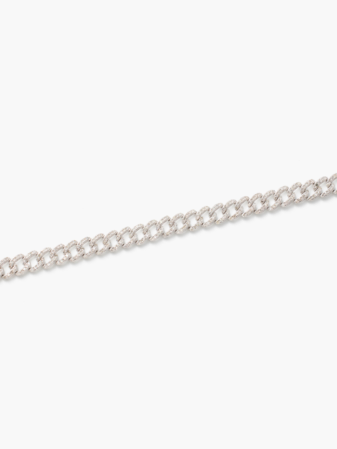 天の川 K18WG Diamonds Chain Bracelet 【gp018】 - White Gold