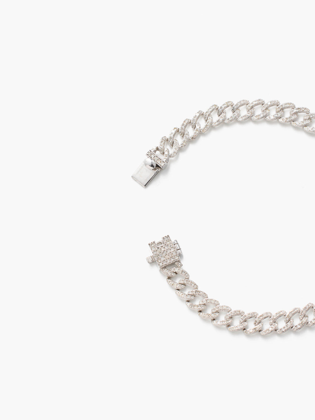 天の川 K18WG Diamonds Chain Bracelet 【gp018】 - White Gold
