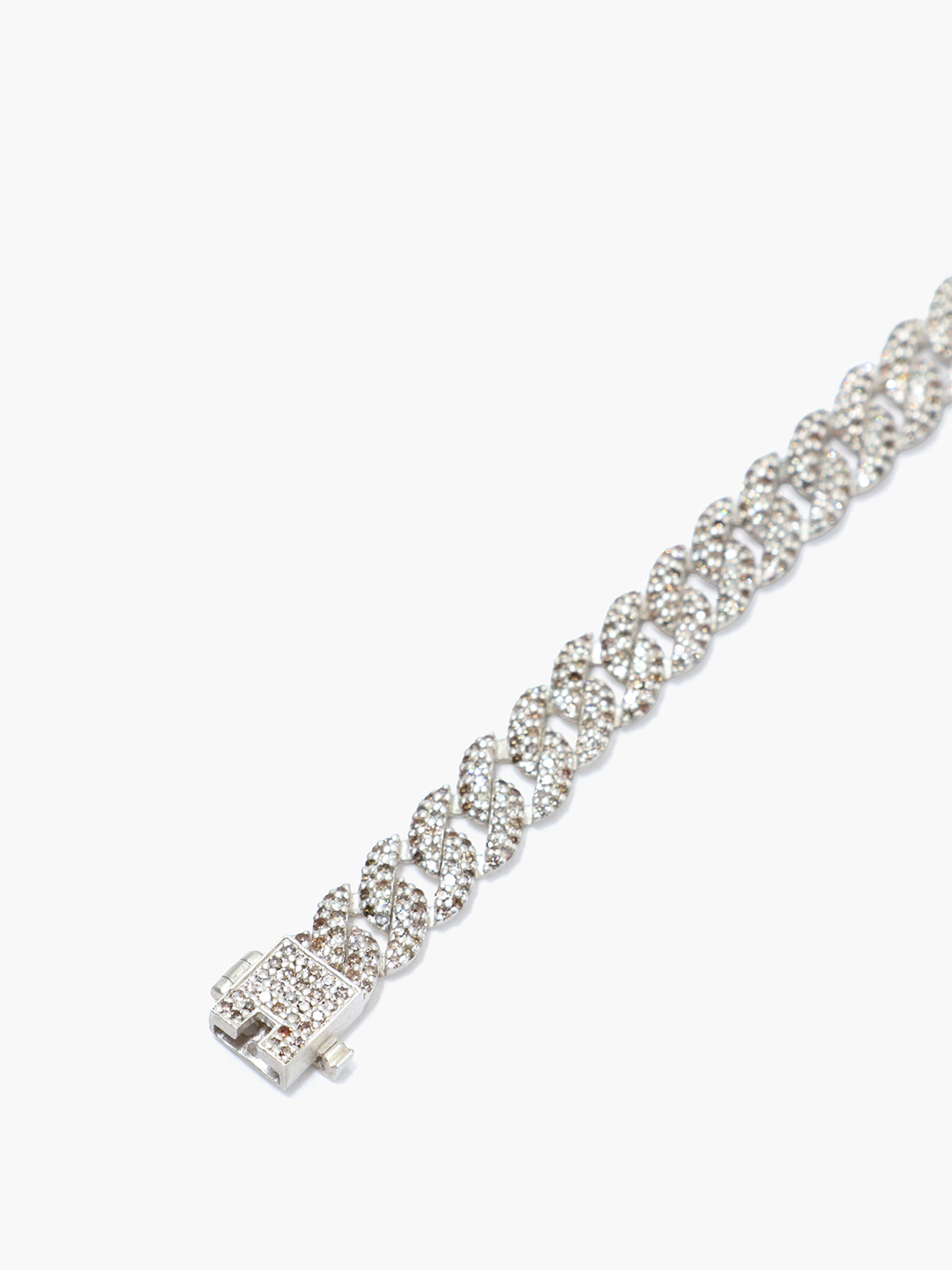 天の川 SV925 Brown Diamonds Chain Bracelet 【gp006-sv1】 - Silver