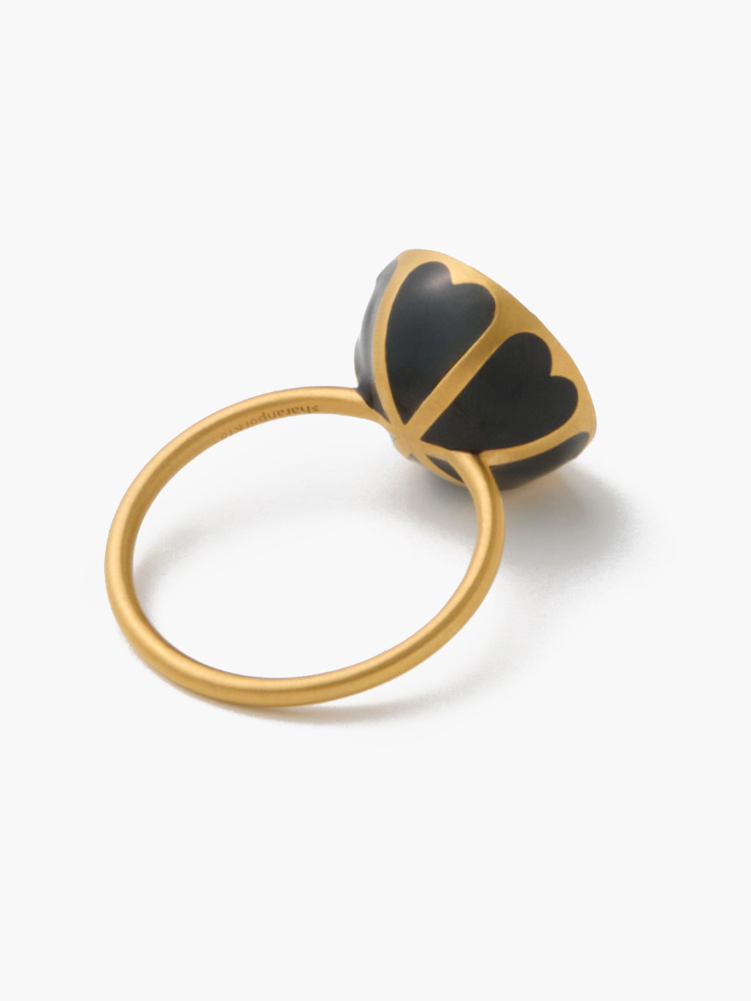 たまつゆ K18 Polki Diamond With Pave Ring 【sp007】 - Yellow Gold