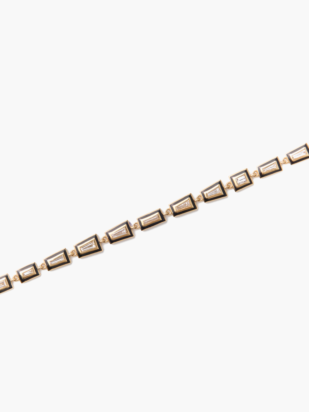 白露 K18 tapered baguette daia ena blacelet 【gp020】 - Yellow Gold