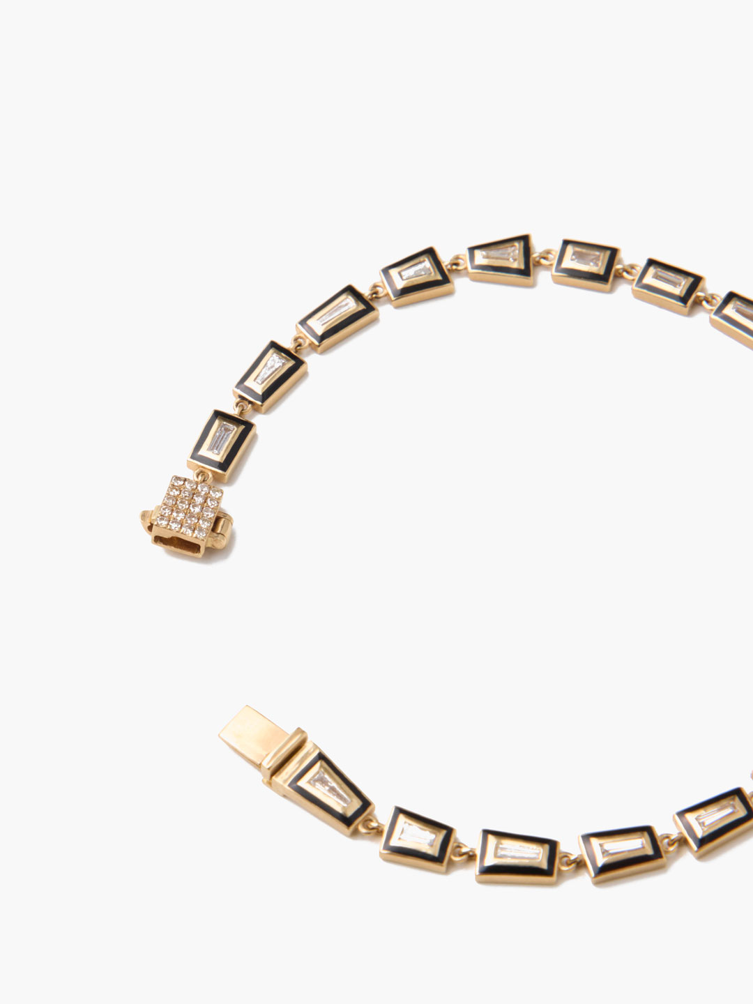 白露 K18 tapered baguette daia ena blacelet 【gp020】 - Yellow Gold