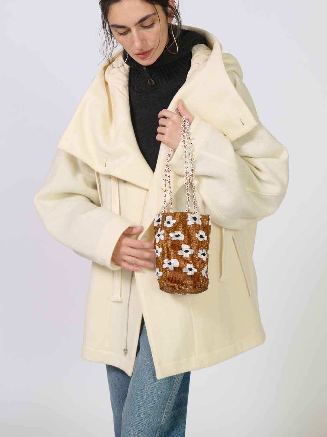 Brown Flower Dream Bag - Brown