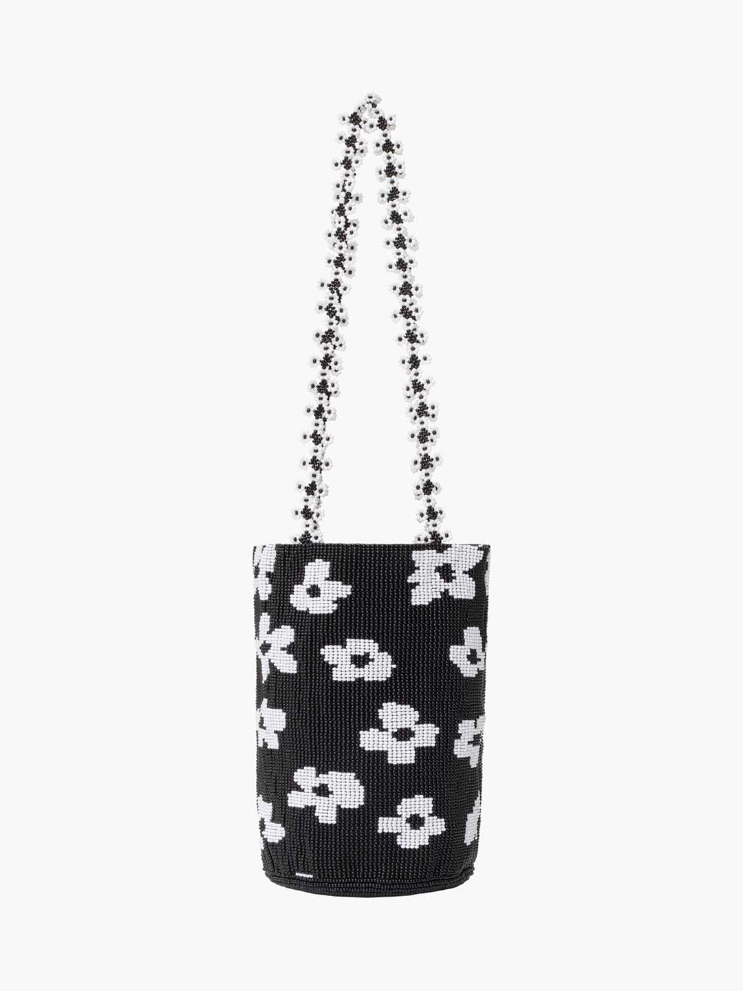 Black Flower Dream Bag - Black