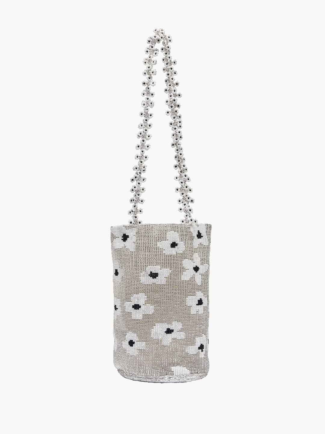 Silver Flower Dream Bag - Silver