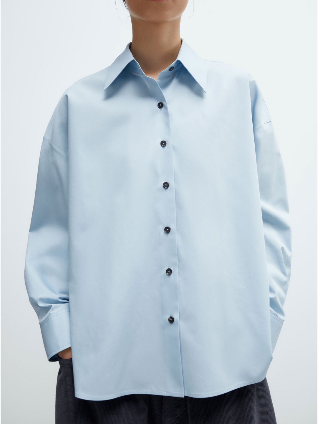 Oversized Shirt - Light Blue