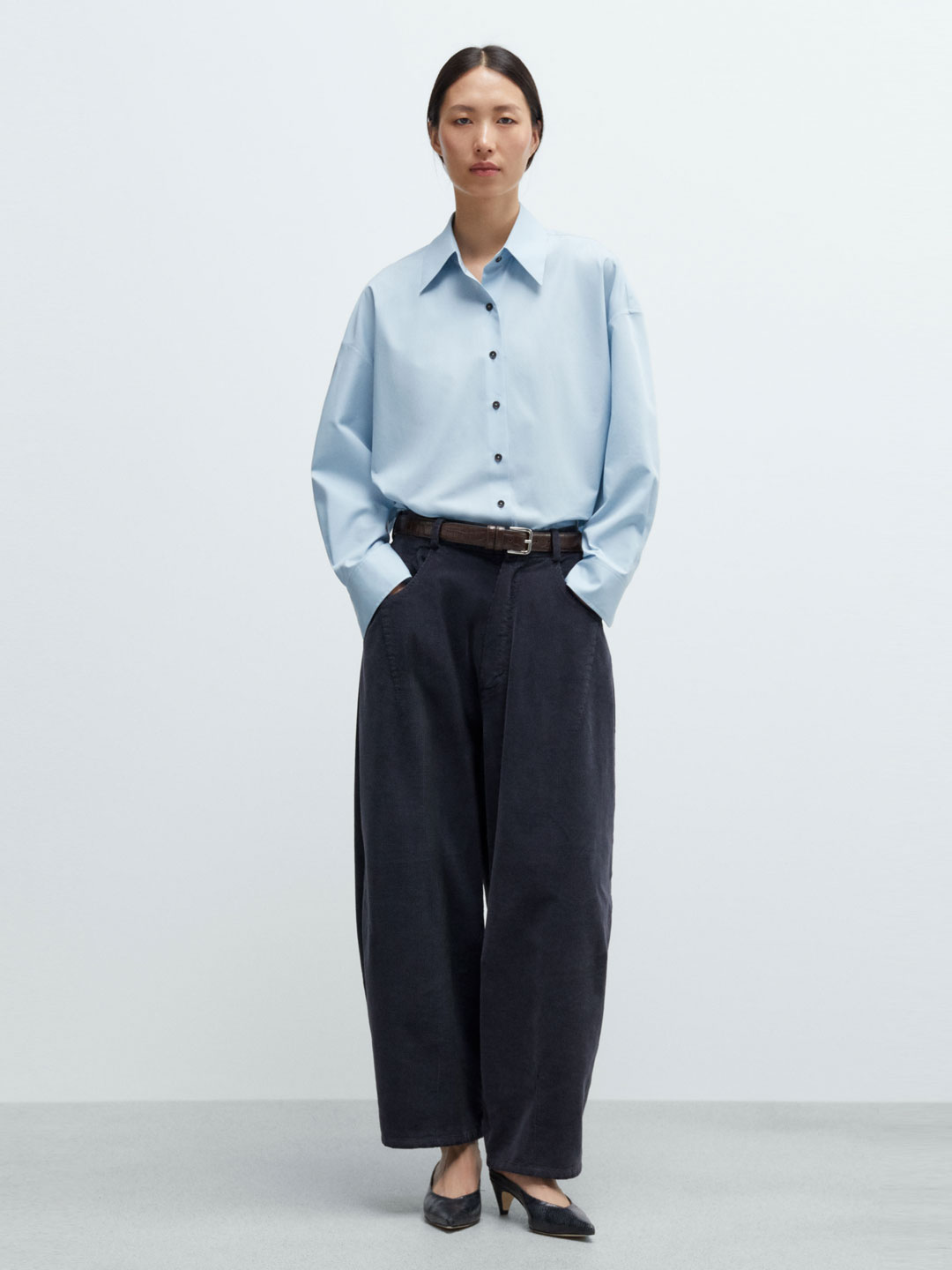 Oversized Shirt - Light Blue