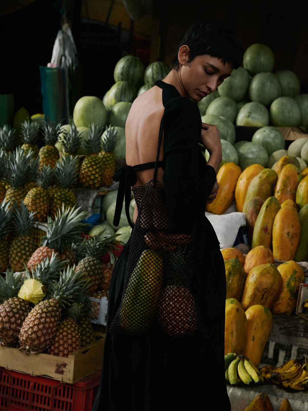 CORDERA(コルデラ) | ハンドメイド ビーズ トートバッグ - ブラック