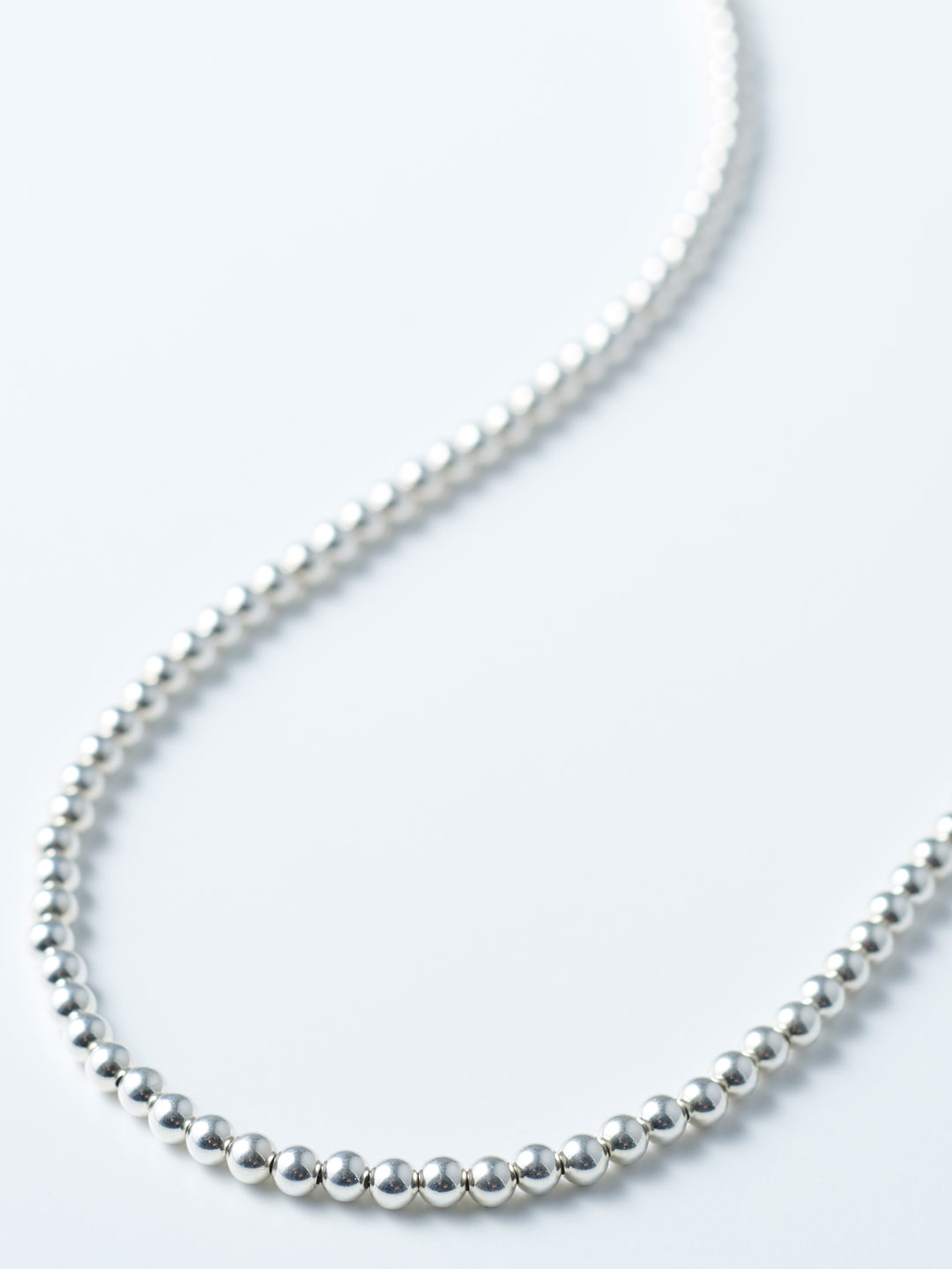 4mm Ball Chain Necklace 150cm  - Silver