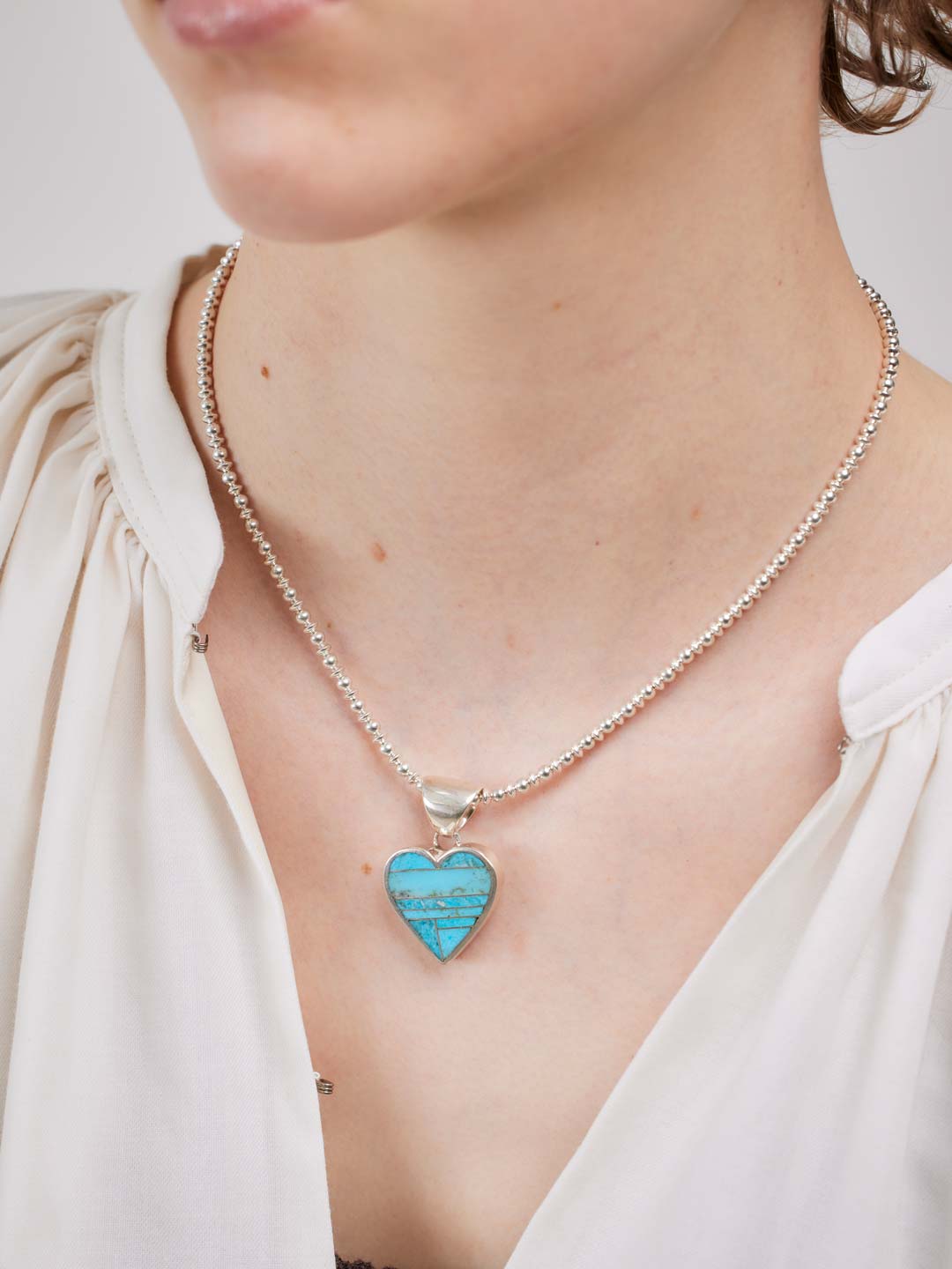 Heart Pendant Top - Silver