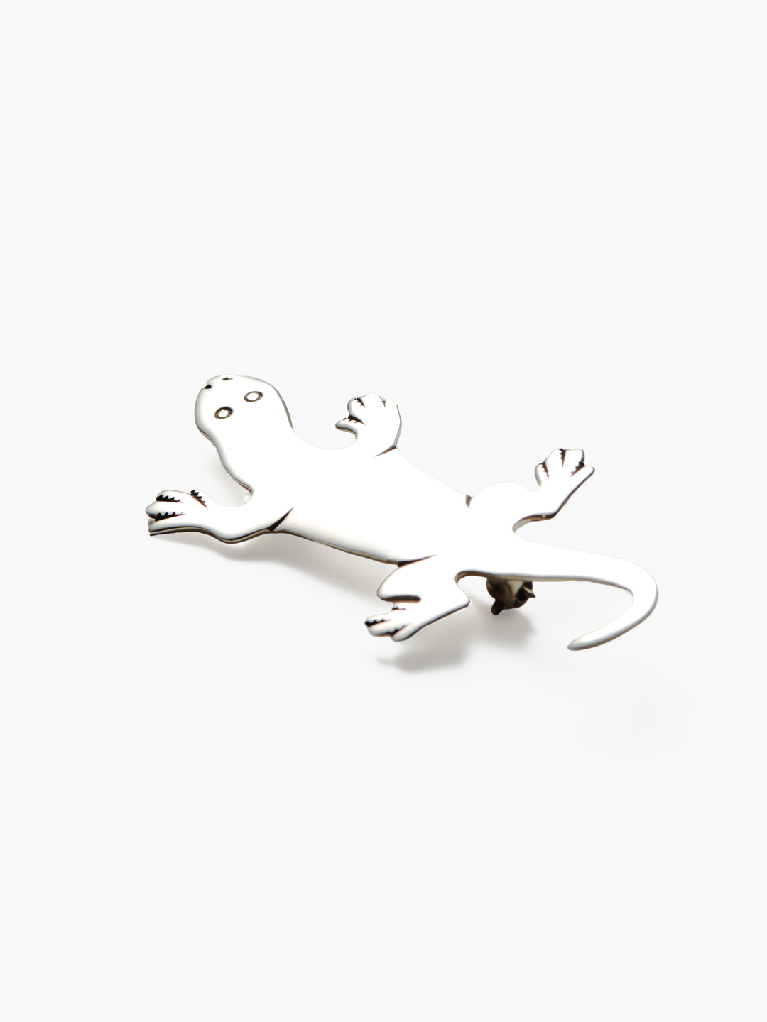 Lizard Brooch - Silver
