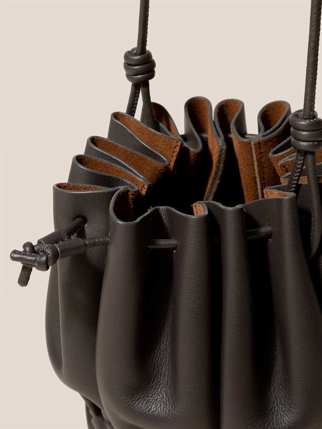 MOLINA - Crossbody Bucket Bag - Charcoal
