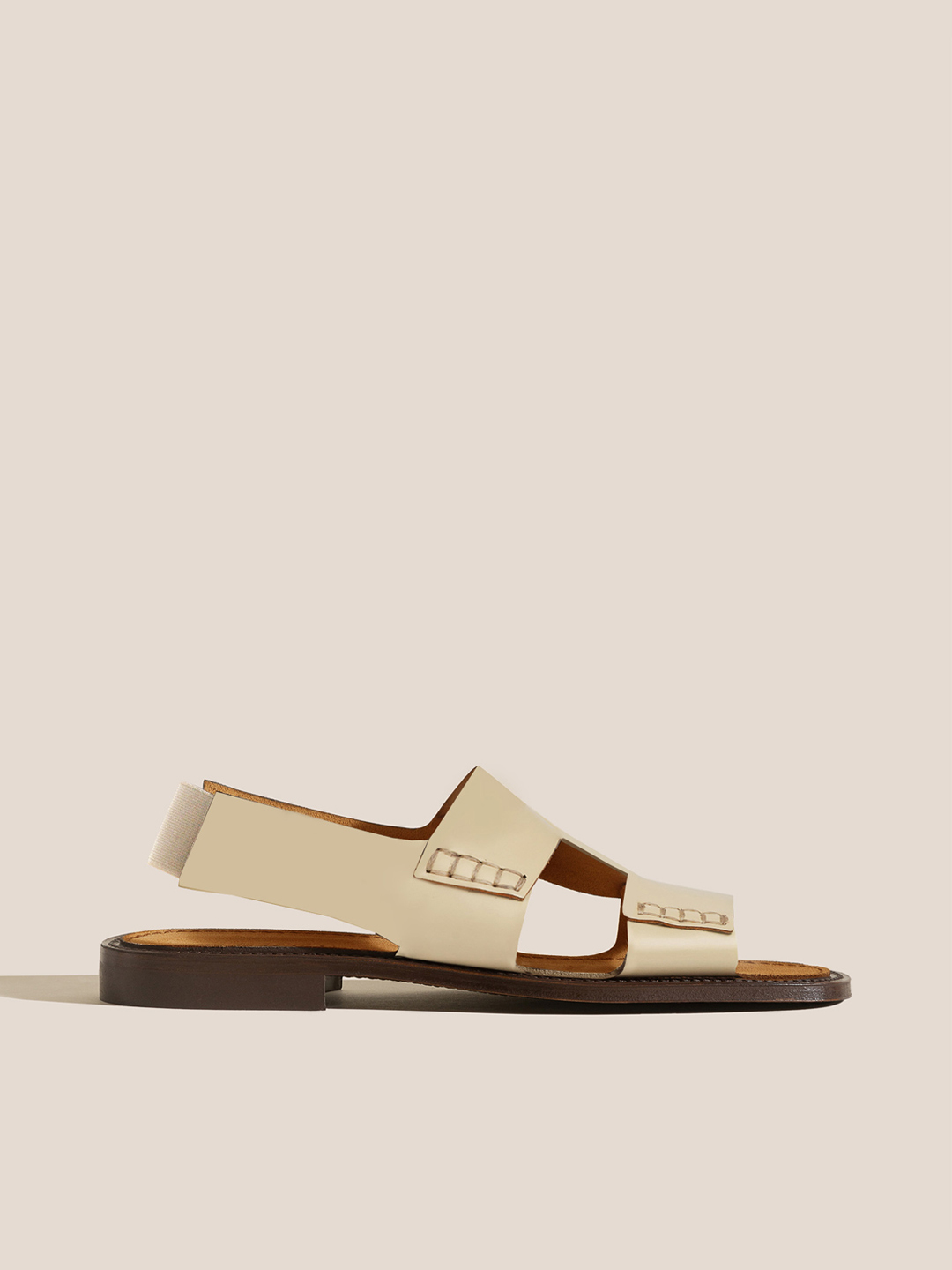 LLAUT - Slingback Loafer Sandal - Custard