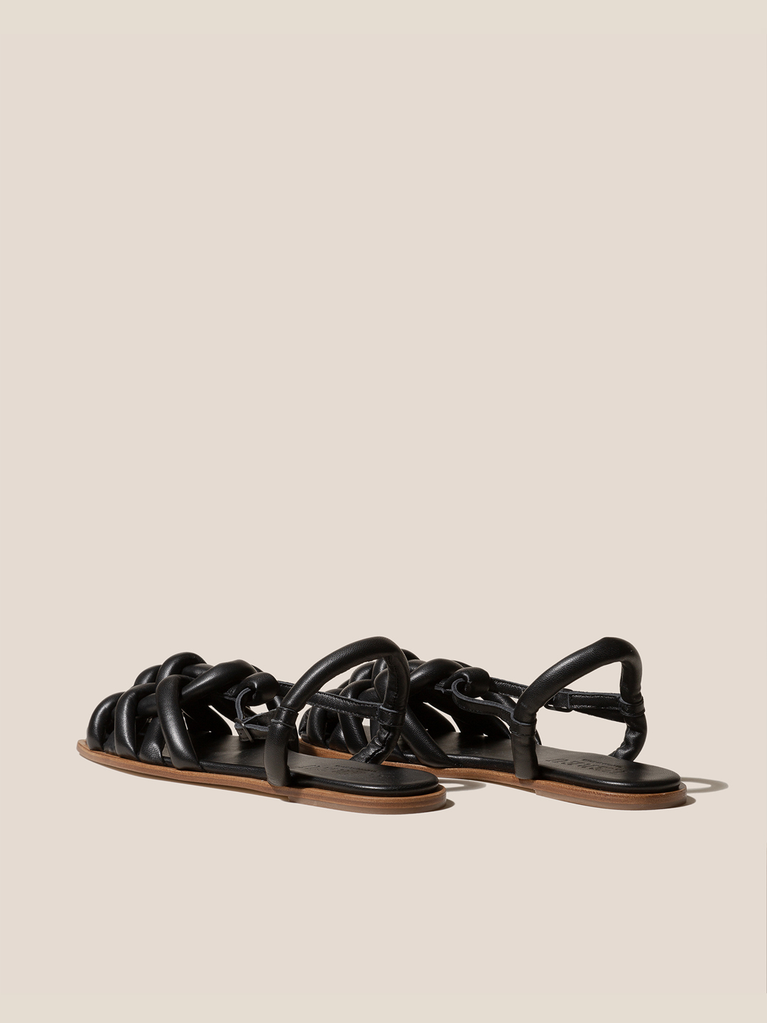 CABERSA - Padded Fisherman Sandal - Black
