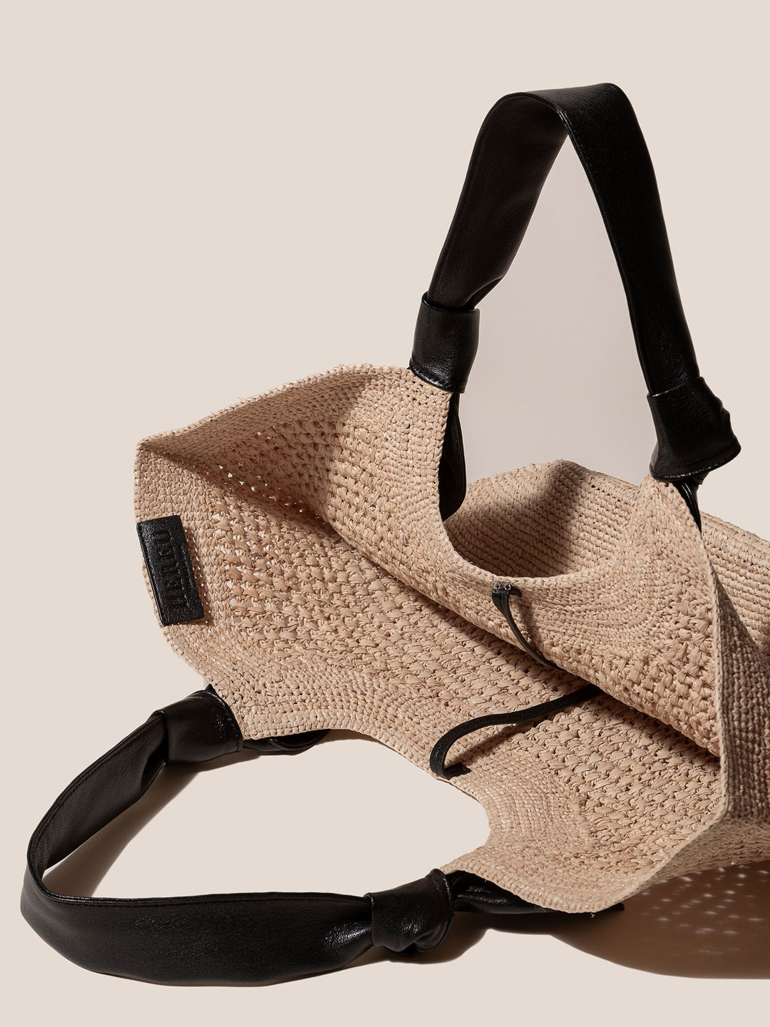 FONOL - Crocheted Raffia Basket - Natural