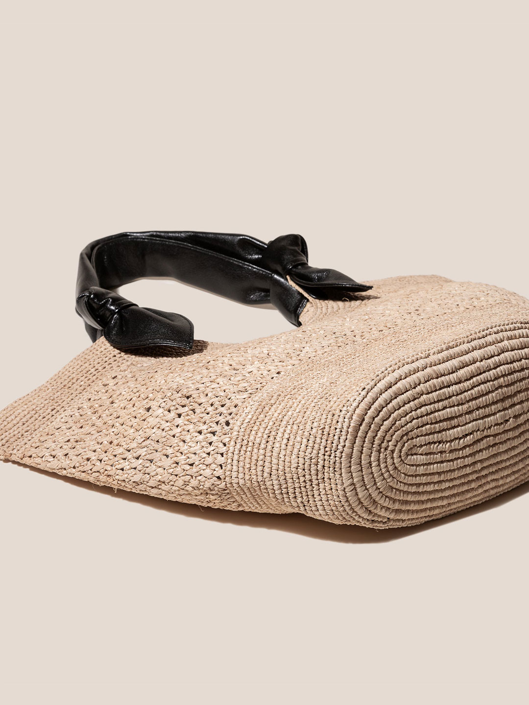 FONOL - Crocheted Raffia Basket - Natural