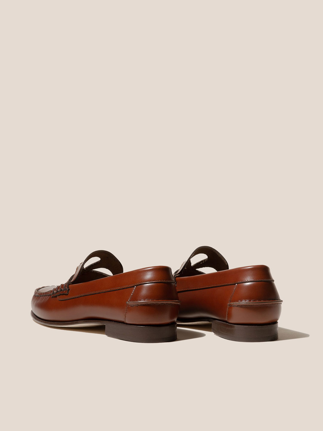 ANANCLA - Cut-Out Slip-On Loafer - Tan