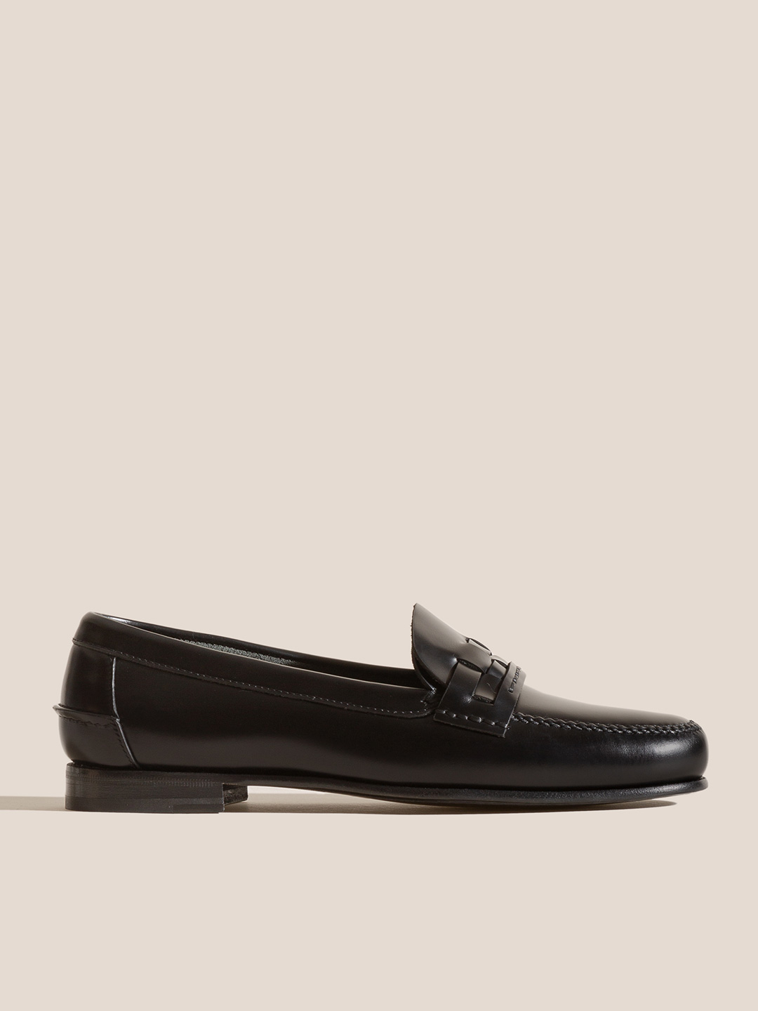 TABELLA - Woven Saddle Loafer - Black