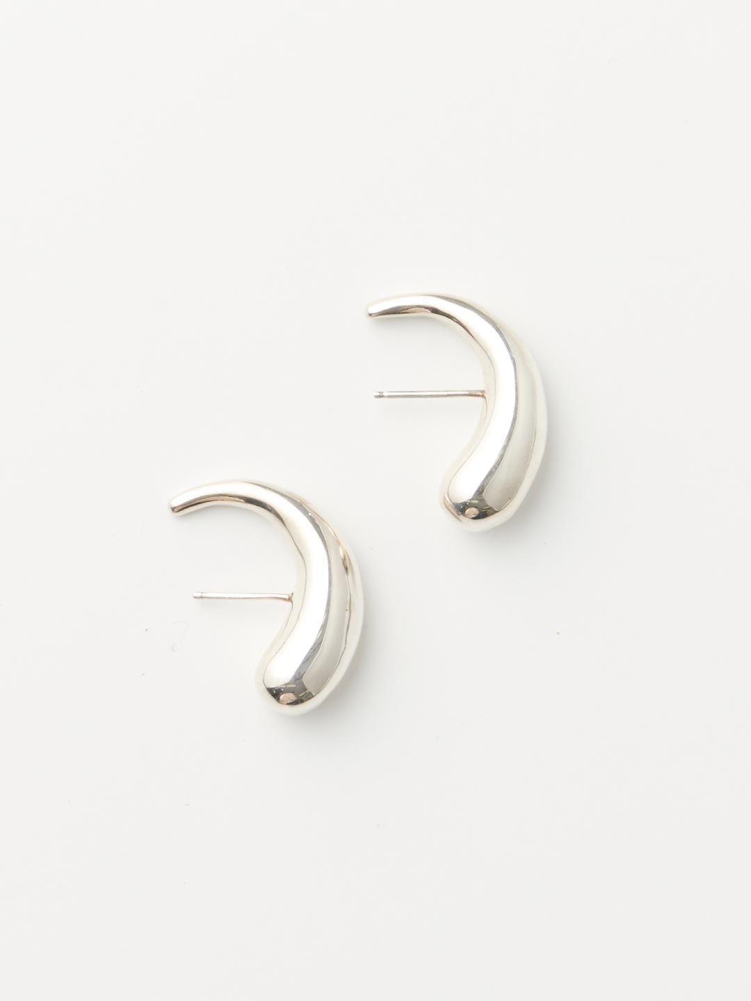GOTA NO2 Pierced Earrings  - Silver