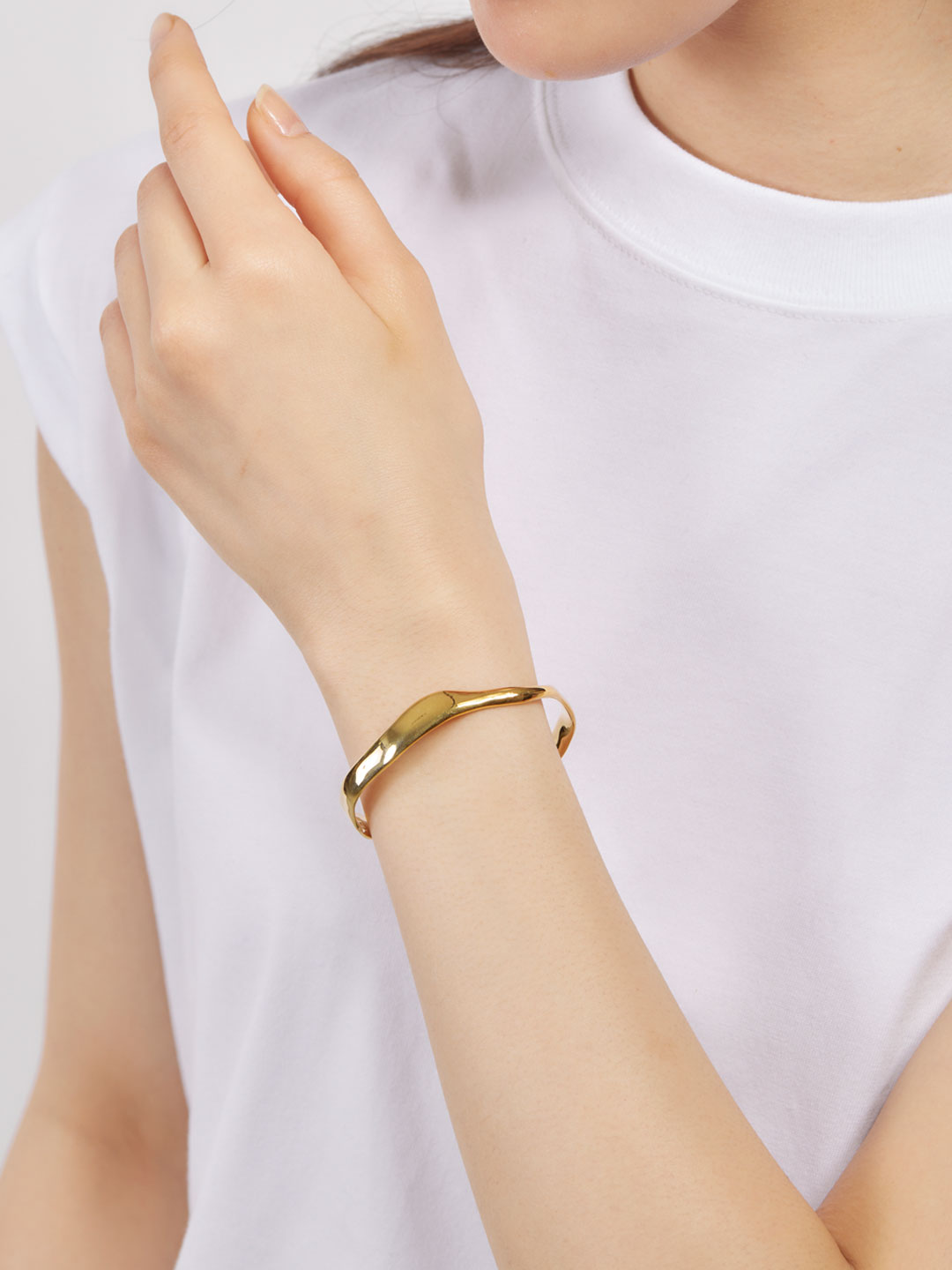 Melted Cuff Bracelet - Gold