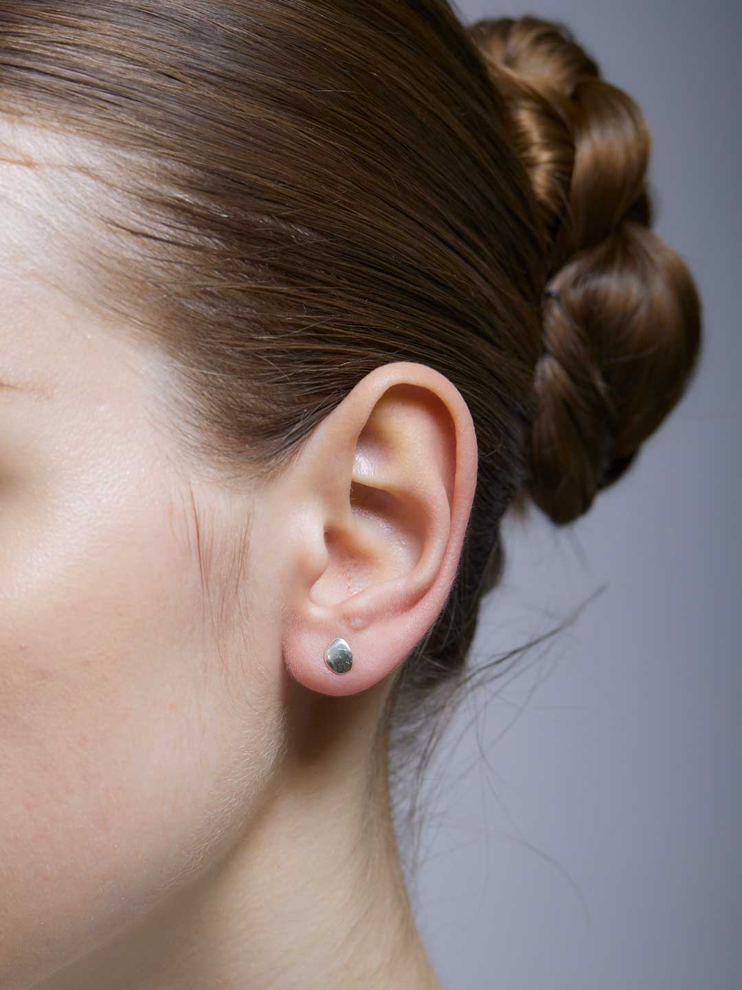 Piedra Pierced Earring - Silver