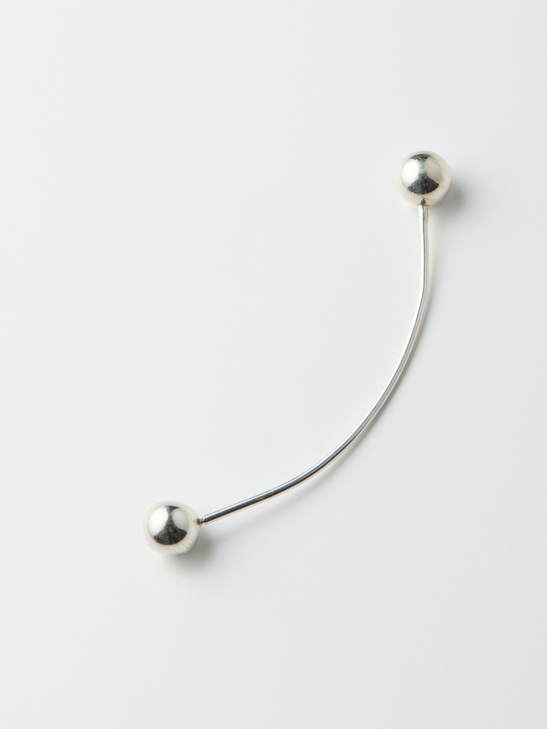 XL Barbell Pierced Earring - Silver