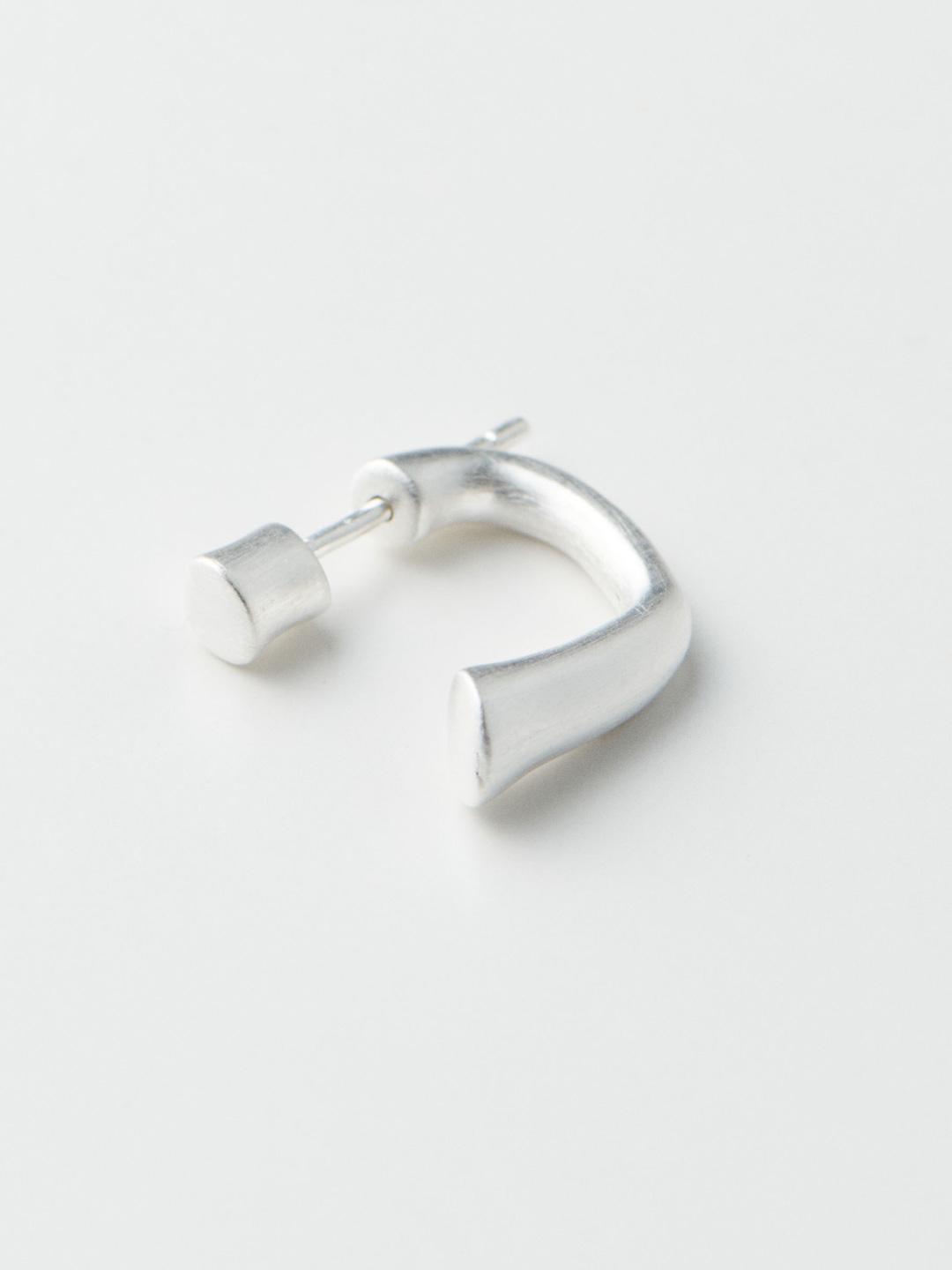 Open Hoop Pierced Earring - Silver