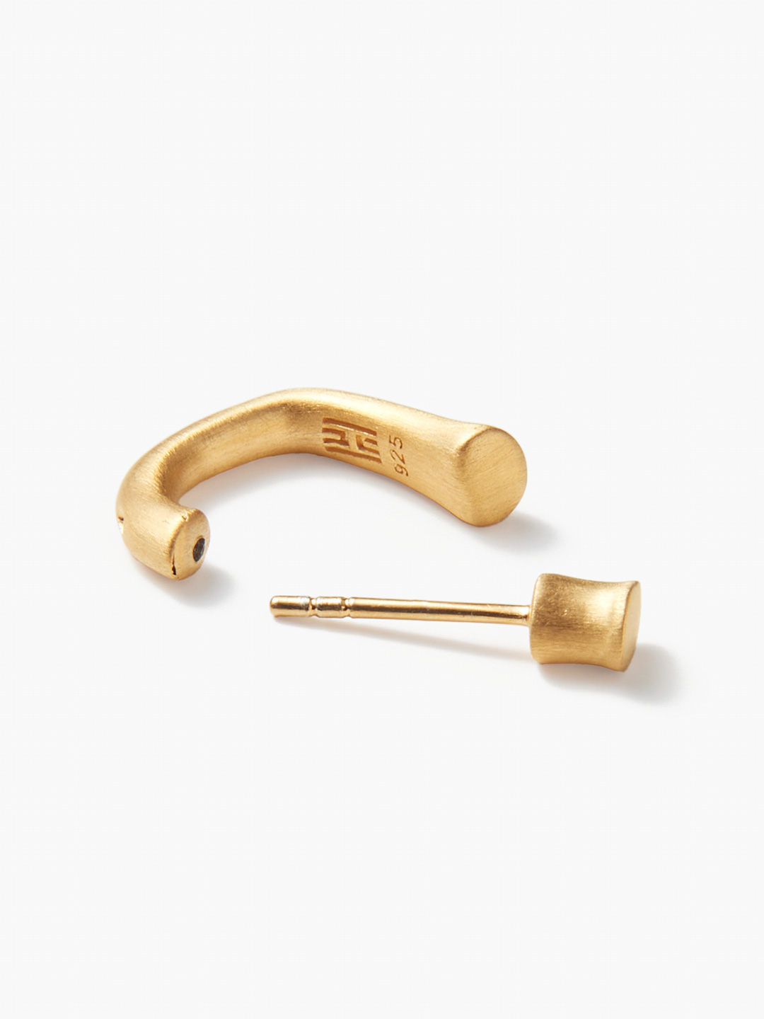 Open Hoop Pierced Earring - Gold