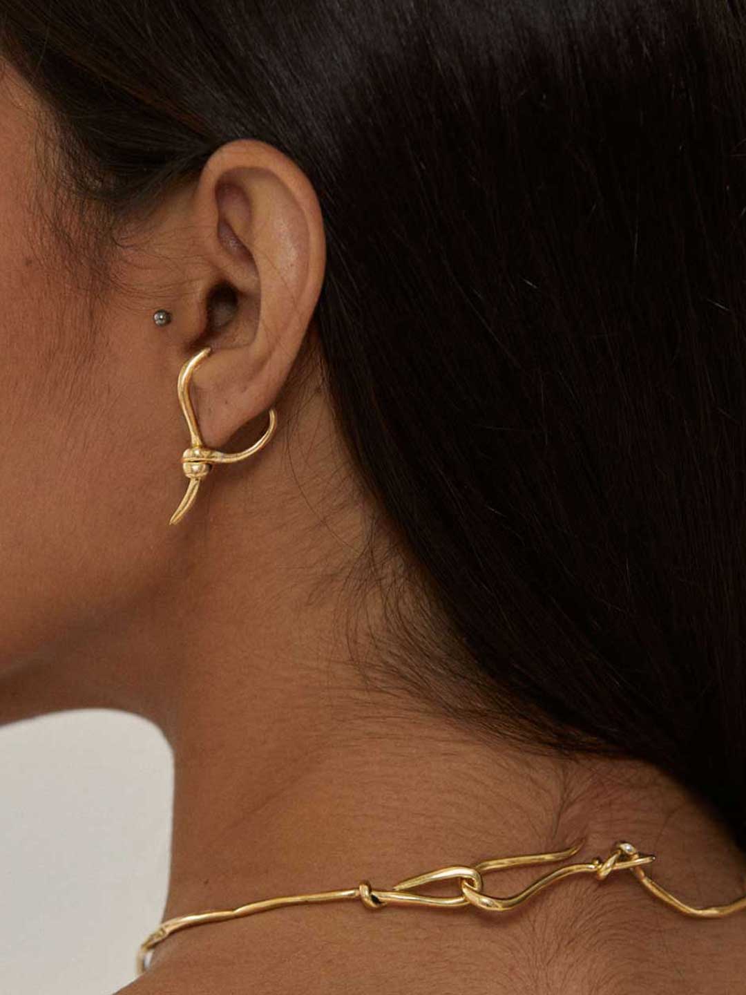 Wire Pireced Earring - Gold | ESCAPERS ONLINE(エスケーパーズ