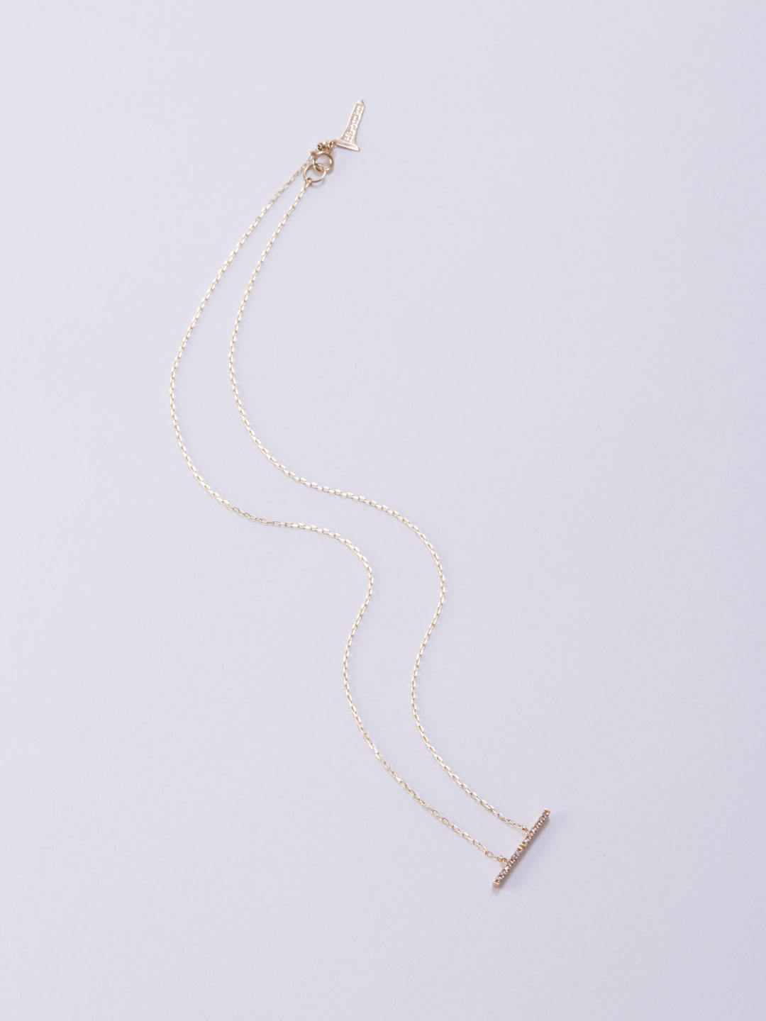Trapeze Diamond Necklace M - Yellow Gold