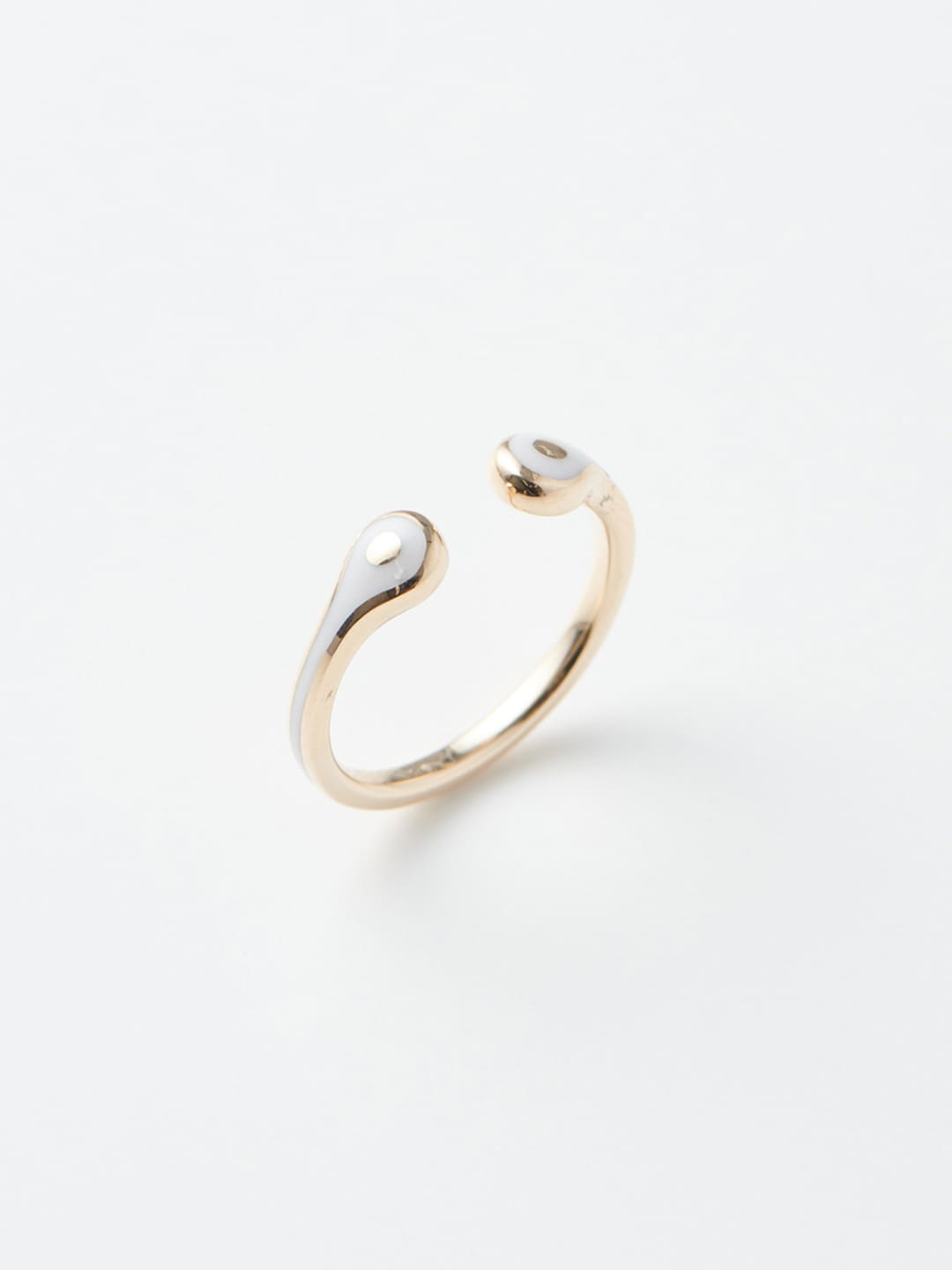 Bird of Paradise Cuff Ring - White