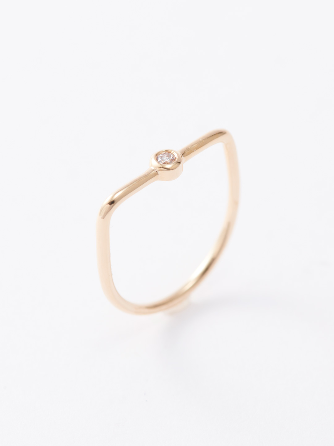 Joan Miro Bezel Diamond Ring - Yellow Gold
