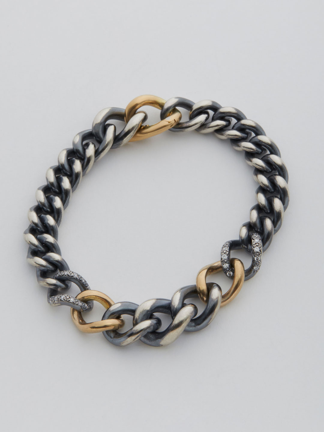 Humete Diamond Chain Bracelet 11 / 2S - Silver