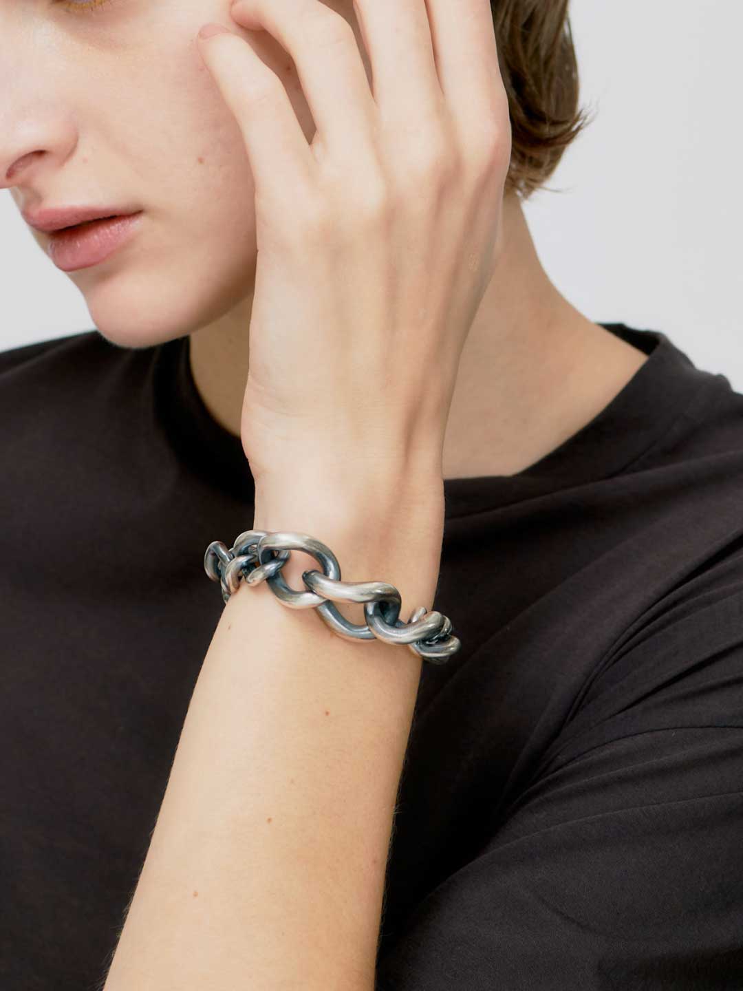 Humete Chain Bracelet 23 / S - Silver