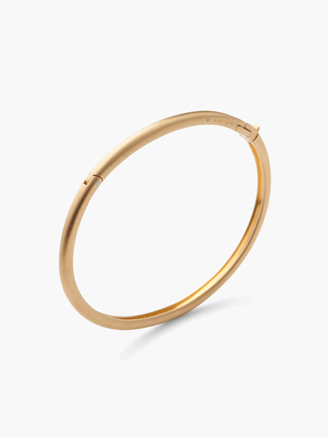 Humete Classic Bangle Refine Metal with Hook【RF-BR113m】 L - Yellow Gold