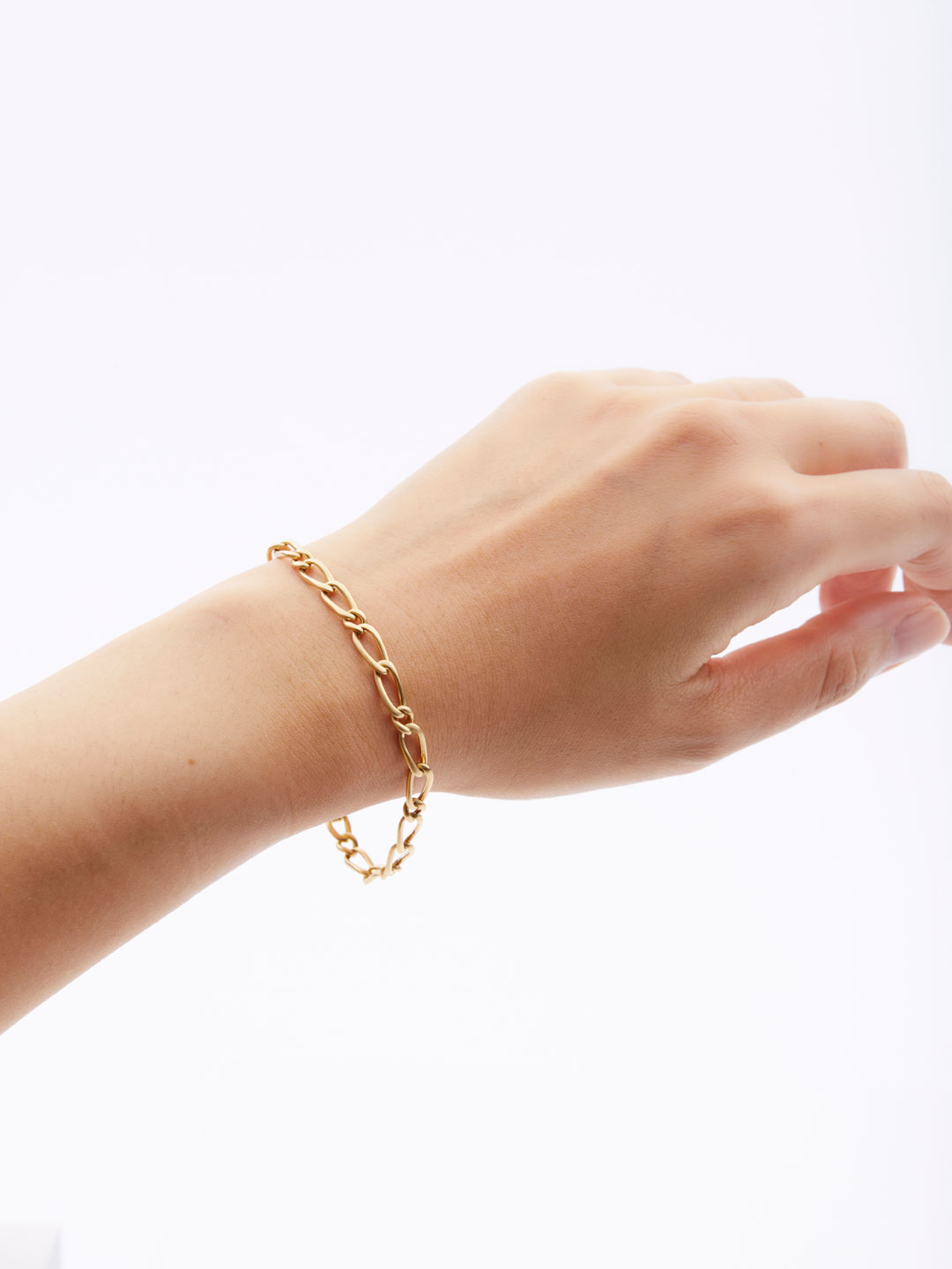 Refine 18K Gold Chain Bracelet / S - Yellow Gold