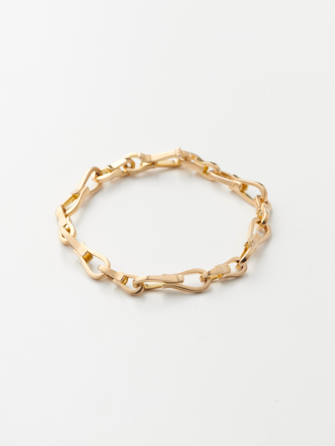 Refine 18K Gold Long x Short Chain Bracelet / S - Yellow Gold