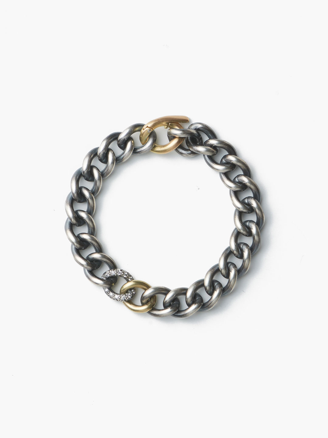 Humete Diamond Chain Bracelet 11 /3Ｓ - Silver