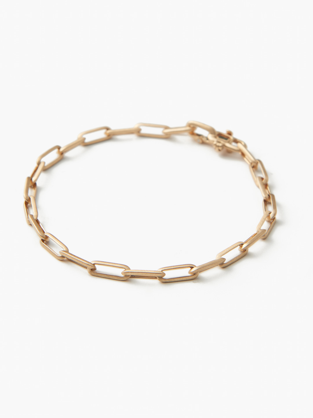 Deco Lace Chain Bracelet 【la-BR266-NC】 / M - Yellow Gold