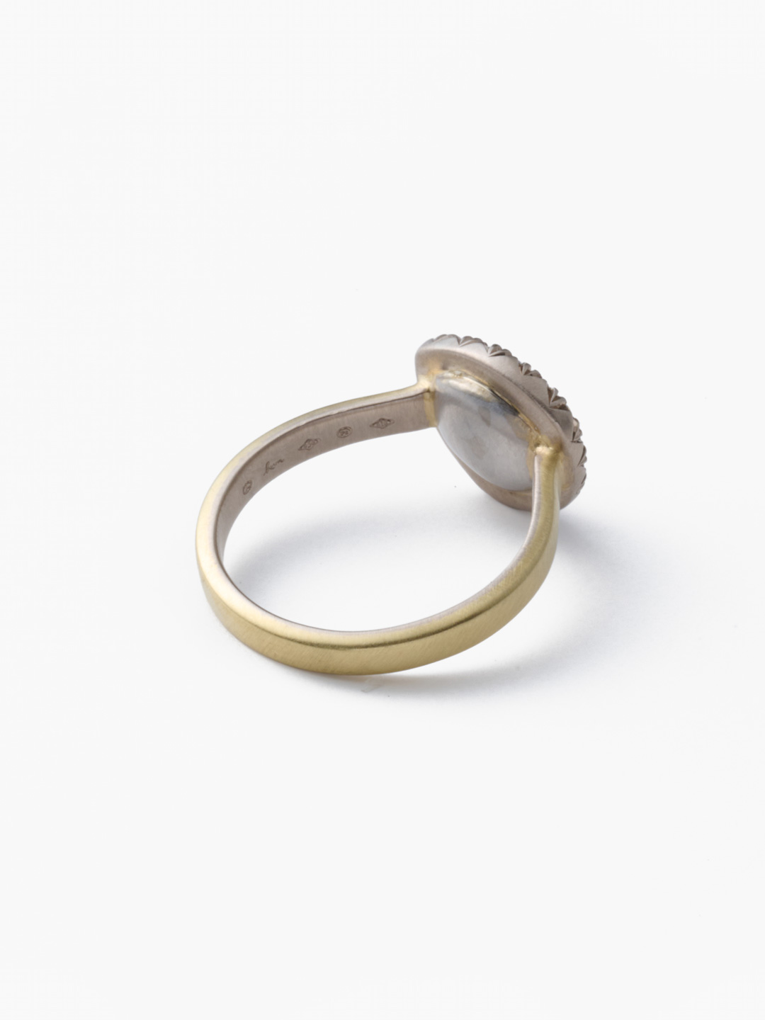hum 原石リング ハム 1点物　12.5号 hum ハム HUMETE RECTANGLE RING [et-R10] リング ゴールド