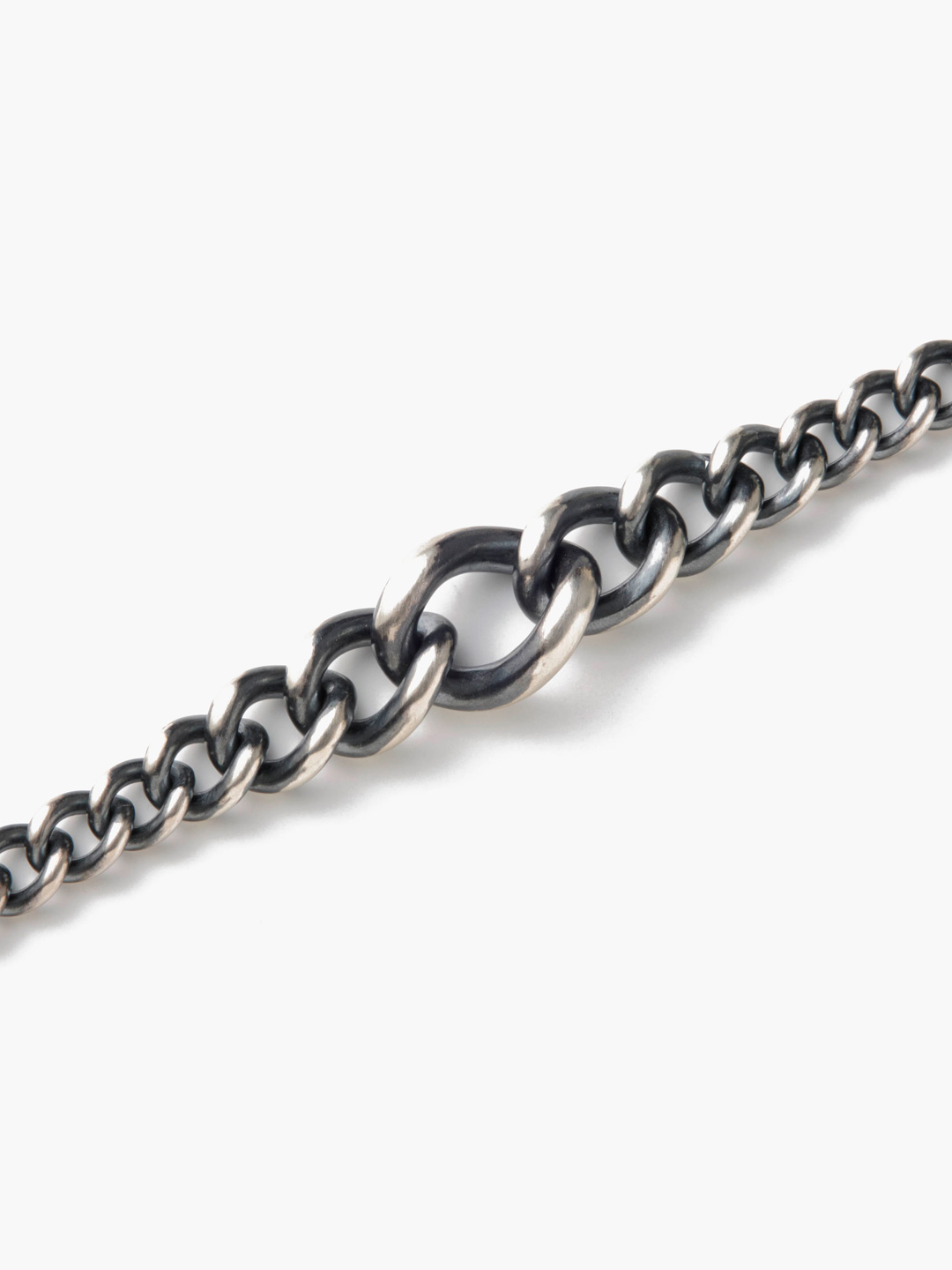 Humete Gradation Chain Necklace [et-N140] - Silver