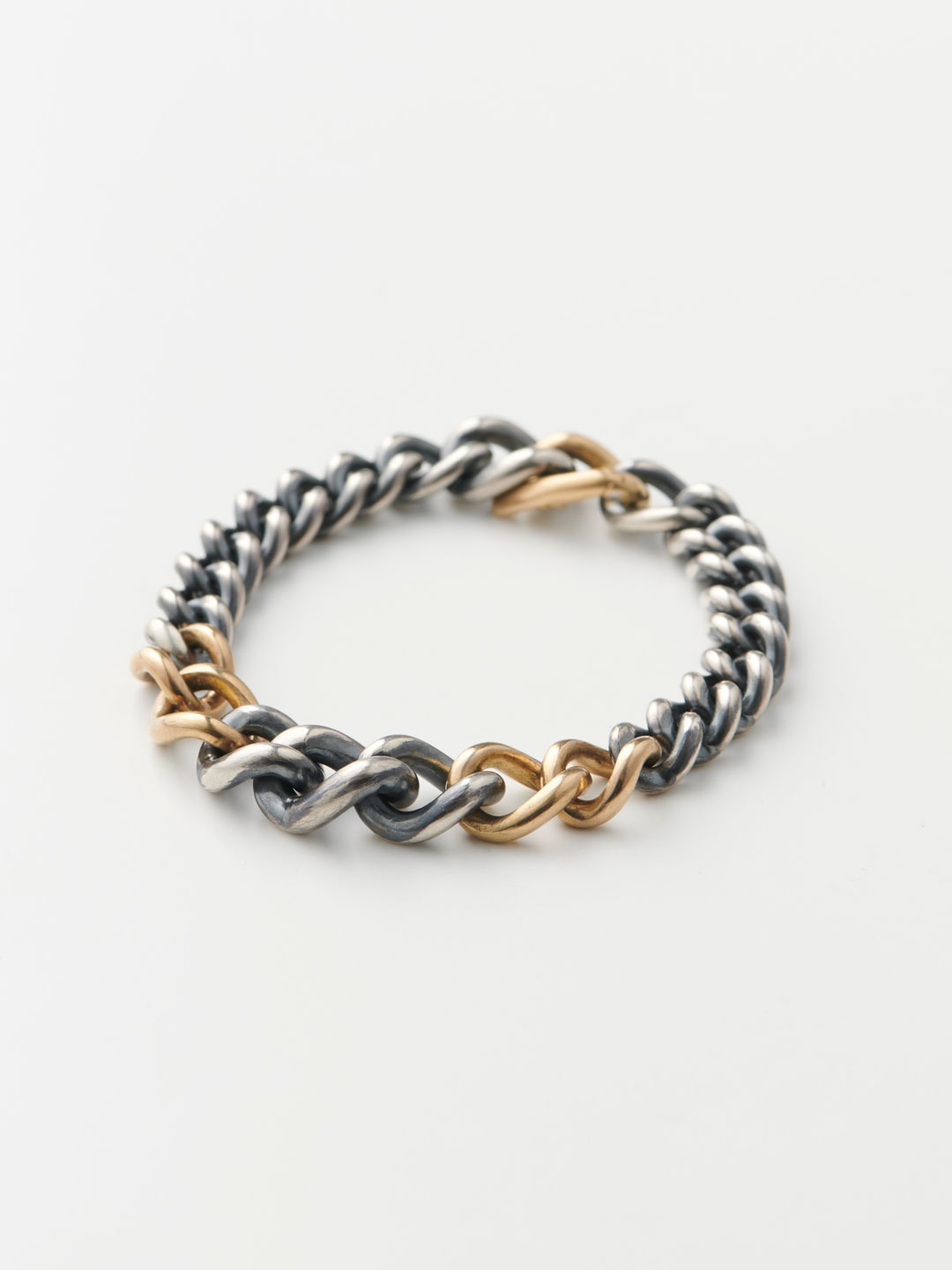 Humete Chain Bracelet 【et-BR131mNO Dia】 / M - Silver
