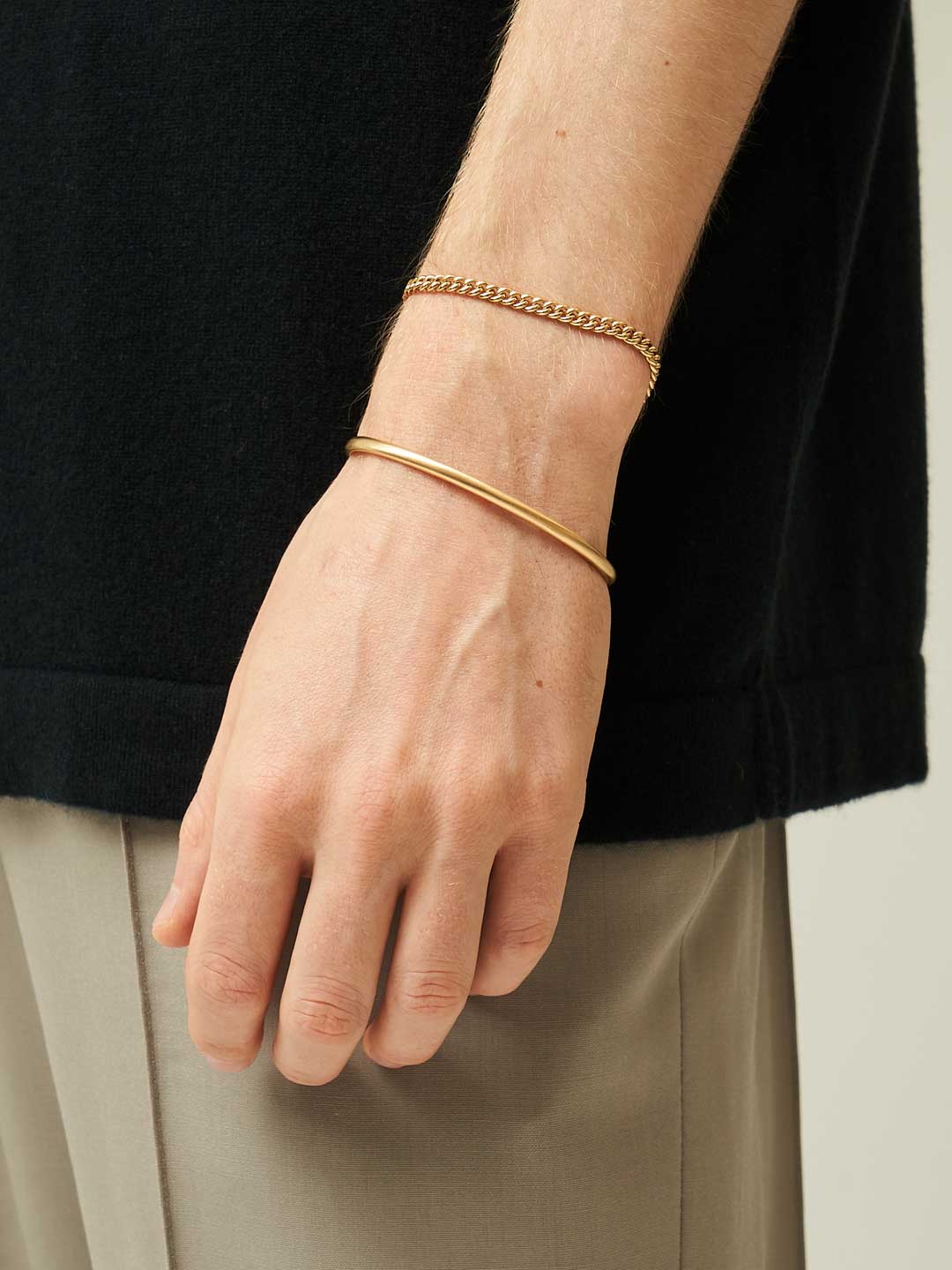 Long & Short Kihei Bracelet / S - Yellow Gold