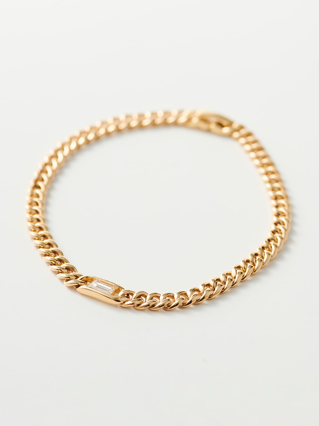 L&S Kihei Bracelet / Baguette Diamond / M - Yellow Gold