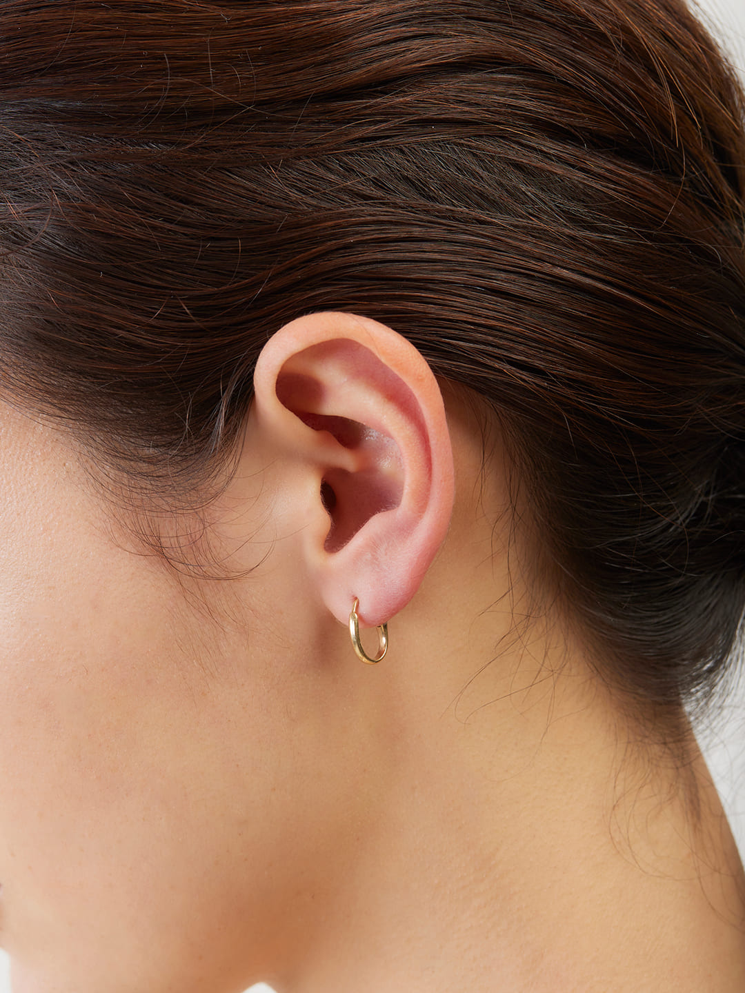 Marvelous Pierced Earring / Plain Hook - Yellow Gold