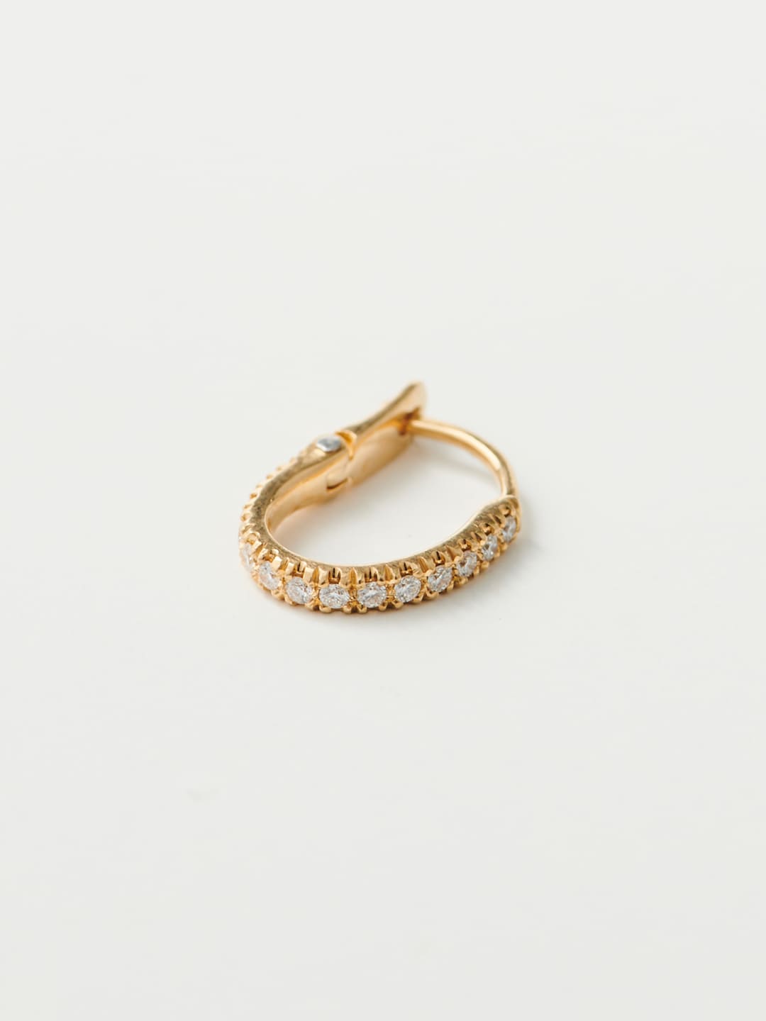 Marvelous Pierced Earring / Diamond Hook - Yellow Gold