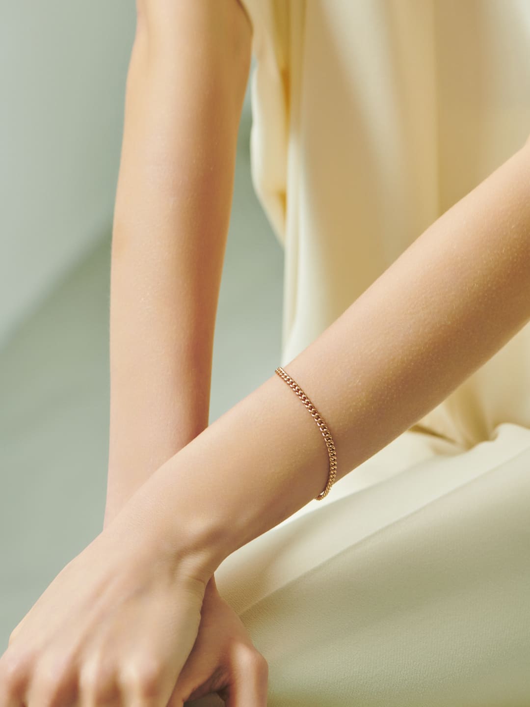 Long & Short Kihei Bracelet / SS - Pink Gold