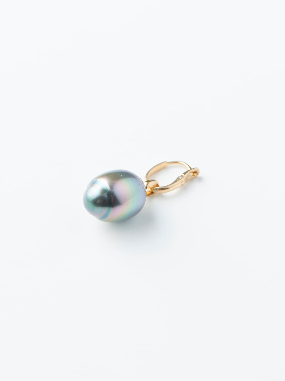 Pearl Pierced Earring (Lx1) - Yellow Gold
